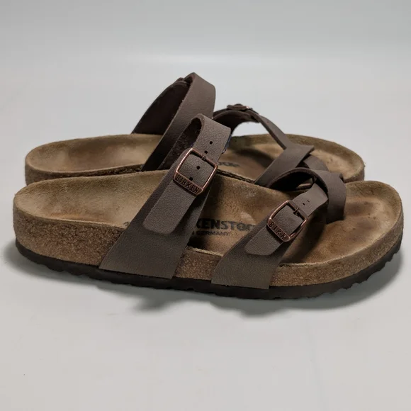 Birkenstock Mayari Criss-cross Strap Thong Sandals - Picture 1 of 6